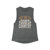 Thumbnail for Wallen Get Me To God's Country Muscle Tank - Sunlit Funlit Country Music Tees
