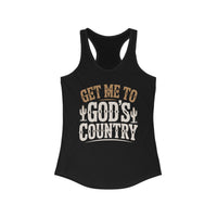 Thumbnail for Wallen Get Me To God's Country Racerback Tank - Sunlit Funlit Country Music Tees
