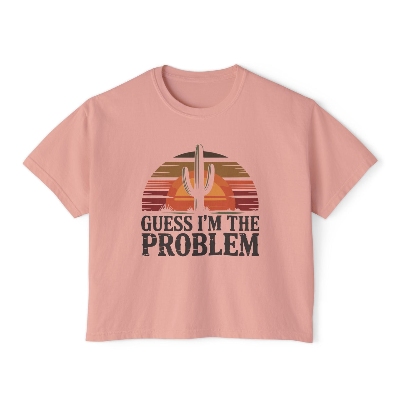Wallen Guess I'm The Problem Comfort Colors Boxy Cropped Tee - Sunlit Funlit Country Music Tees