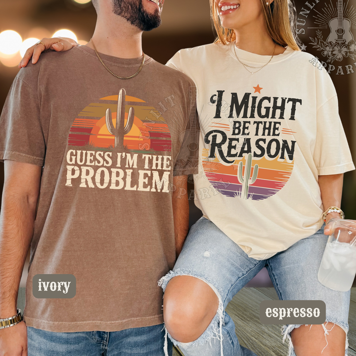 Wallen Guess I'm The Problem Comfort Colors Tee - Sunlit Funlit Country Music Tees