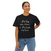 Thumbnail for Wallen If You Were Mine Comfort Colors Boxy Cropped Tee - Sunlit Funlit Country Music Tees