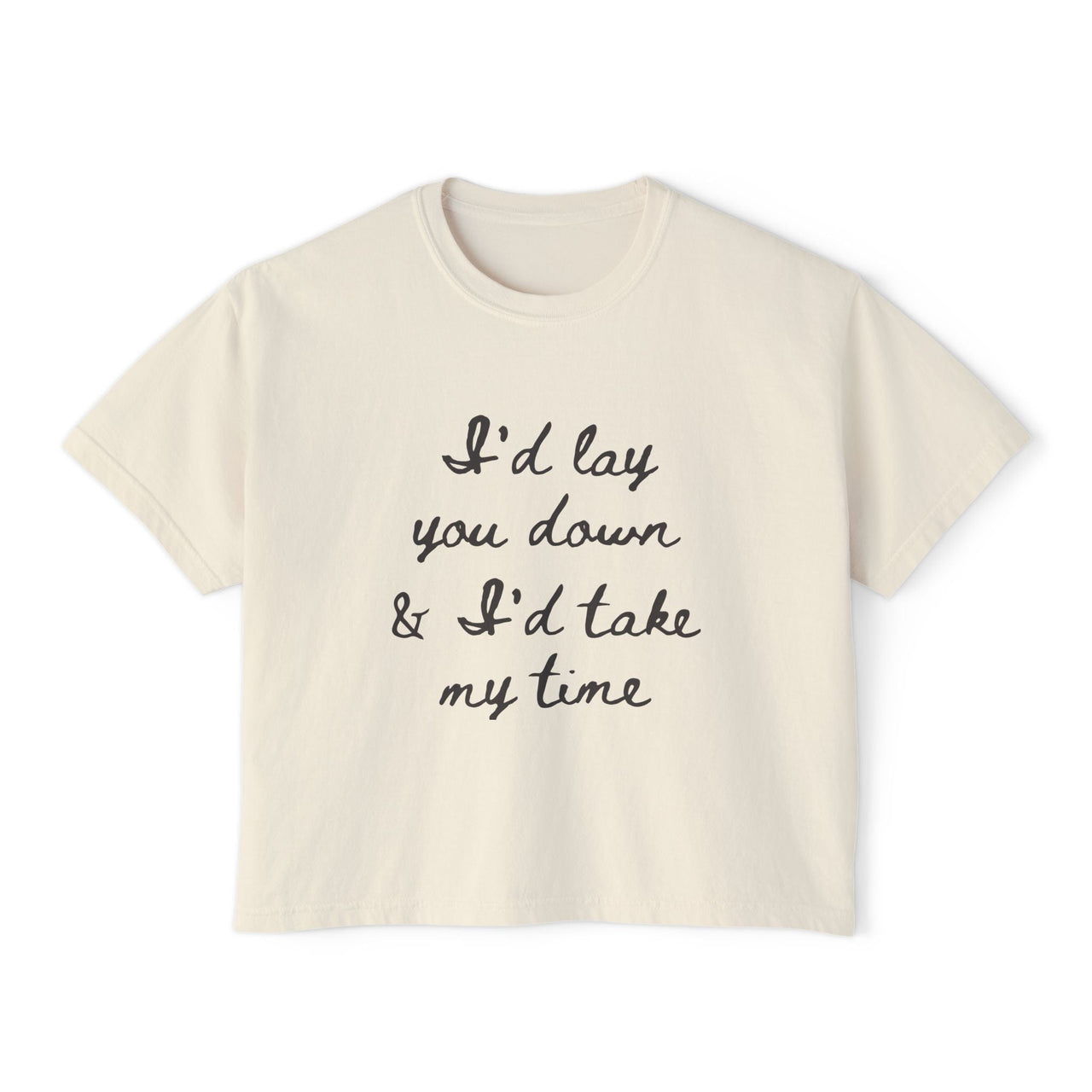 Wallen If You Were Mine Comfort Colors Boxy Cropped Tee - Sunlit Funlit Country Music Tees