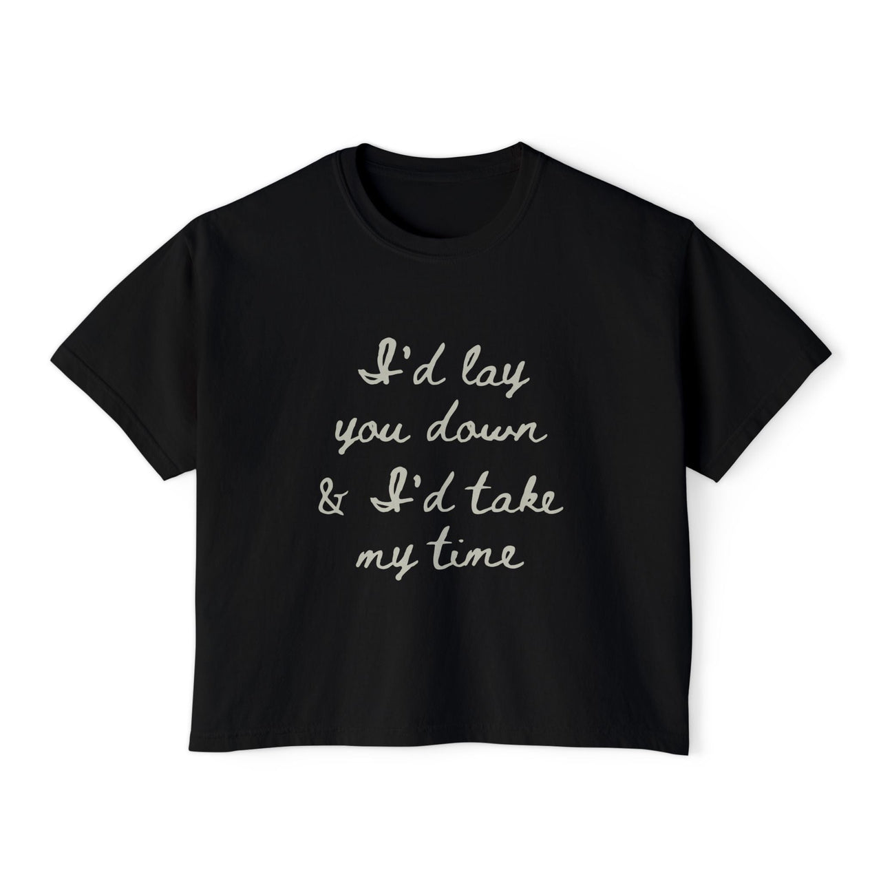 Wallen If You Were Mine Comfort Colors Boxy Cropped Tee - Sunlit Funlit Country Music Tees