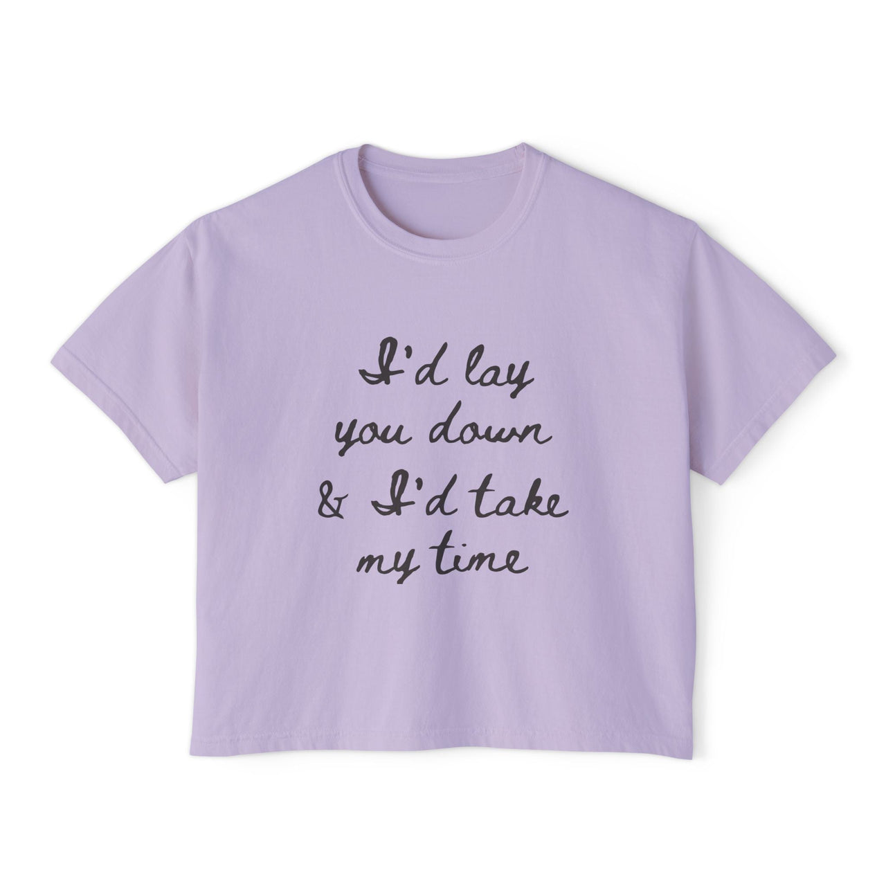 Wallen If You Were Mine Comfort Colors Boxy Cropped Tee - Sunlit Funlit Country Music Tees
