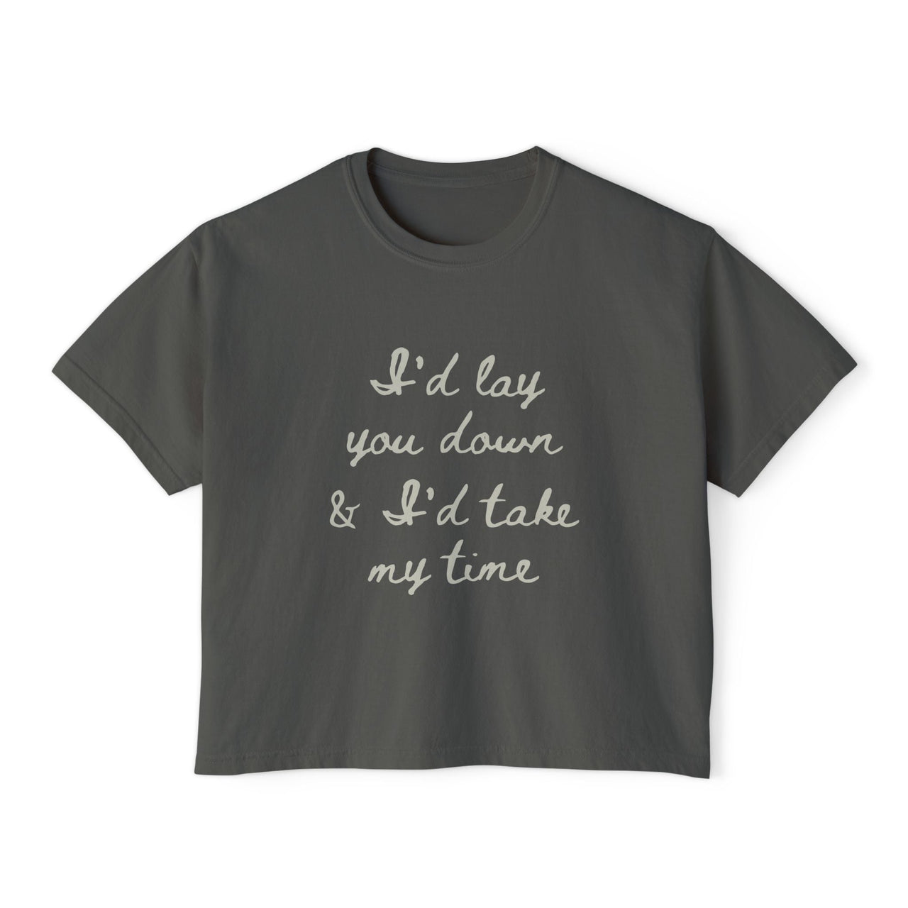 Wallen If You Were Mine Comfort Colors Boxy Cropped Tee - Sunlit Funlit Country Music Tees
