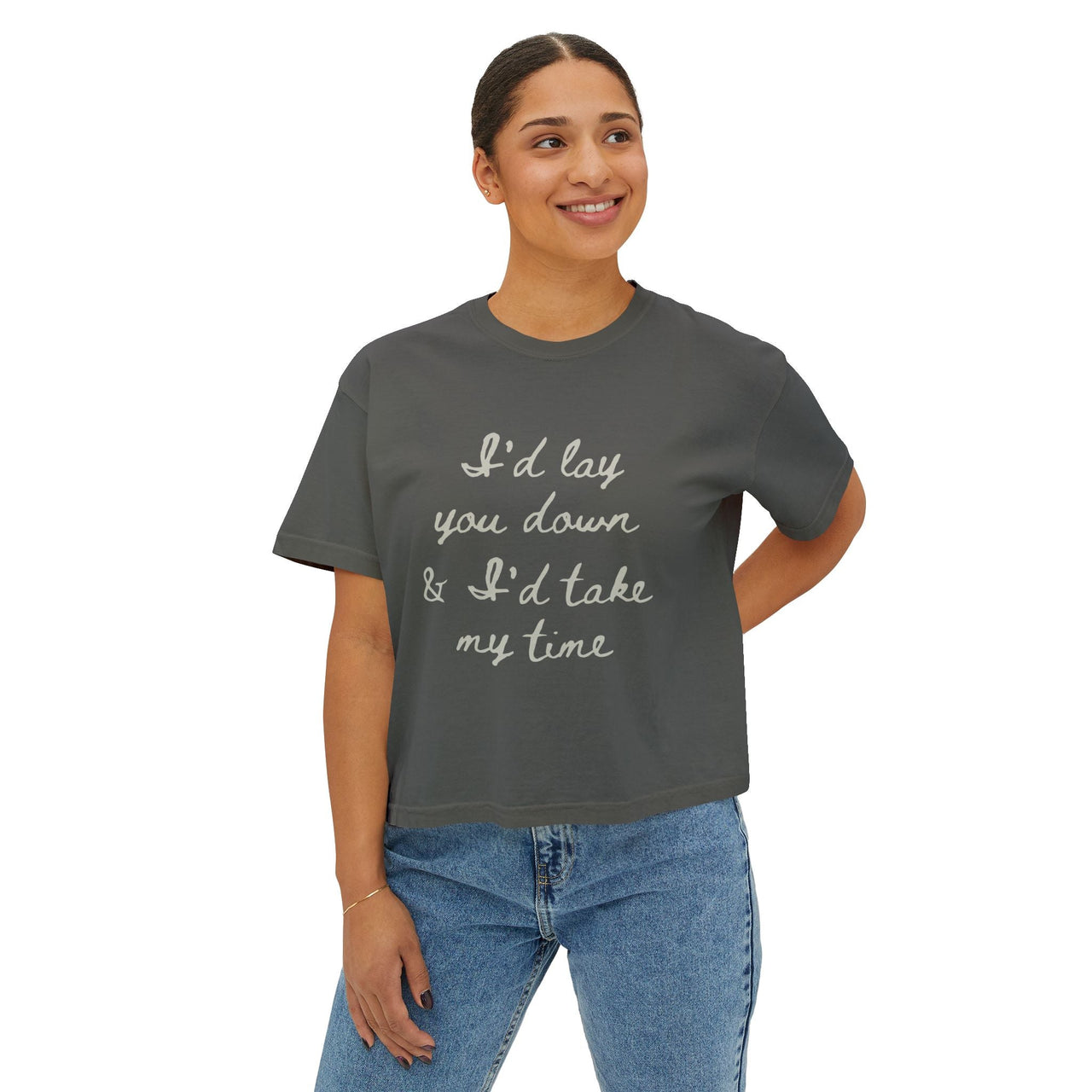 Wallen If You Were Mine Comfort Colors Boxy Cropped Tee - Sunlit Funlit Country Music Tees