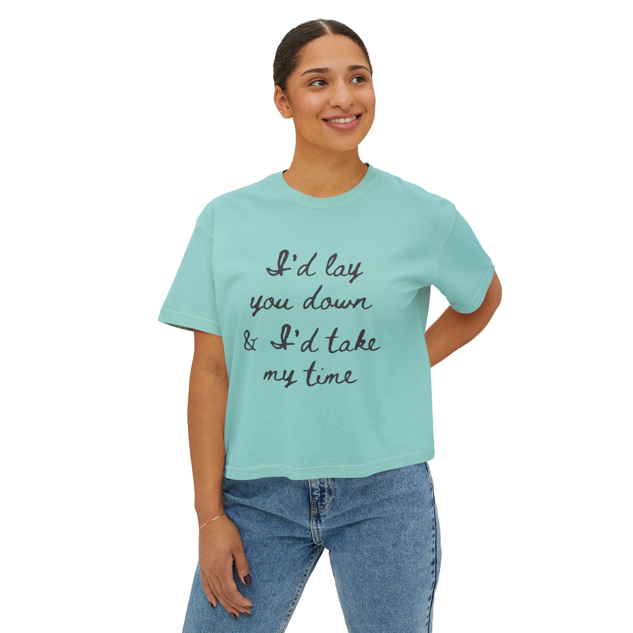 Wallen If You Were Mine Comfort Colors Boxy Cropped Tee - Sunlit Funlit Country Music Tees