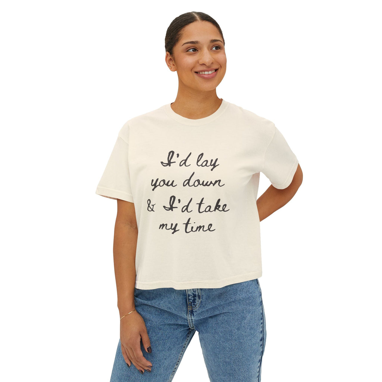 Wallen If You Were Mine Comfort Colors Boxy Cropped Tee - Sunlit Funlit Country Music Tees