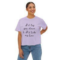 Thumbnail for Wallen If You Were Mine Comfort Colors Boxy Cropped Tee - Sunlit Funlit Country Music Tees