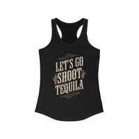 Thumbnail for Wallen Let's Go Shoot Tequila Racerback Tank - Sunlit Funlit Country Music Tees