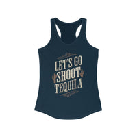 Thumbnail for Wallen Let's Go Shoot Tequila Racerback Tank - Sunlit Funlit Country Music Tees