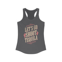 Thumbnail for Wallen Let's Go Shoot Tequila Racerback Tank - Sunlit Funlit Country Music Tees
