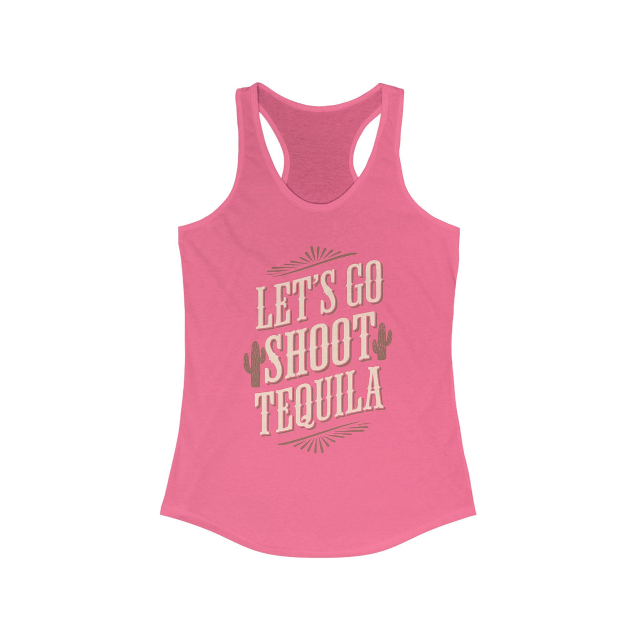 Wallen Let's Go Shoot Tequila Racerback Tank - Sunlit Funlit Country Music Tees