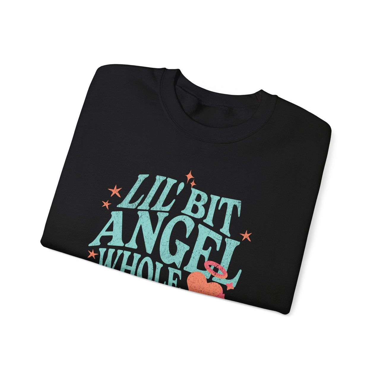 Wallen Lil Bit Angel Whole Lotta Outlaw Sweatshirt - Adult - Sunlit Funlit Country Music Tees