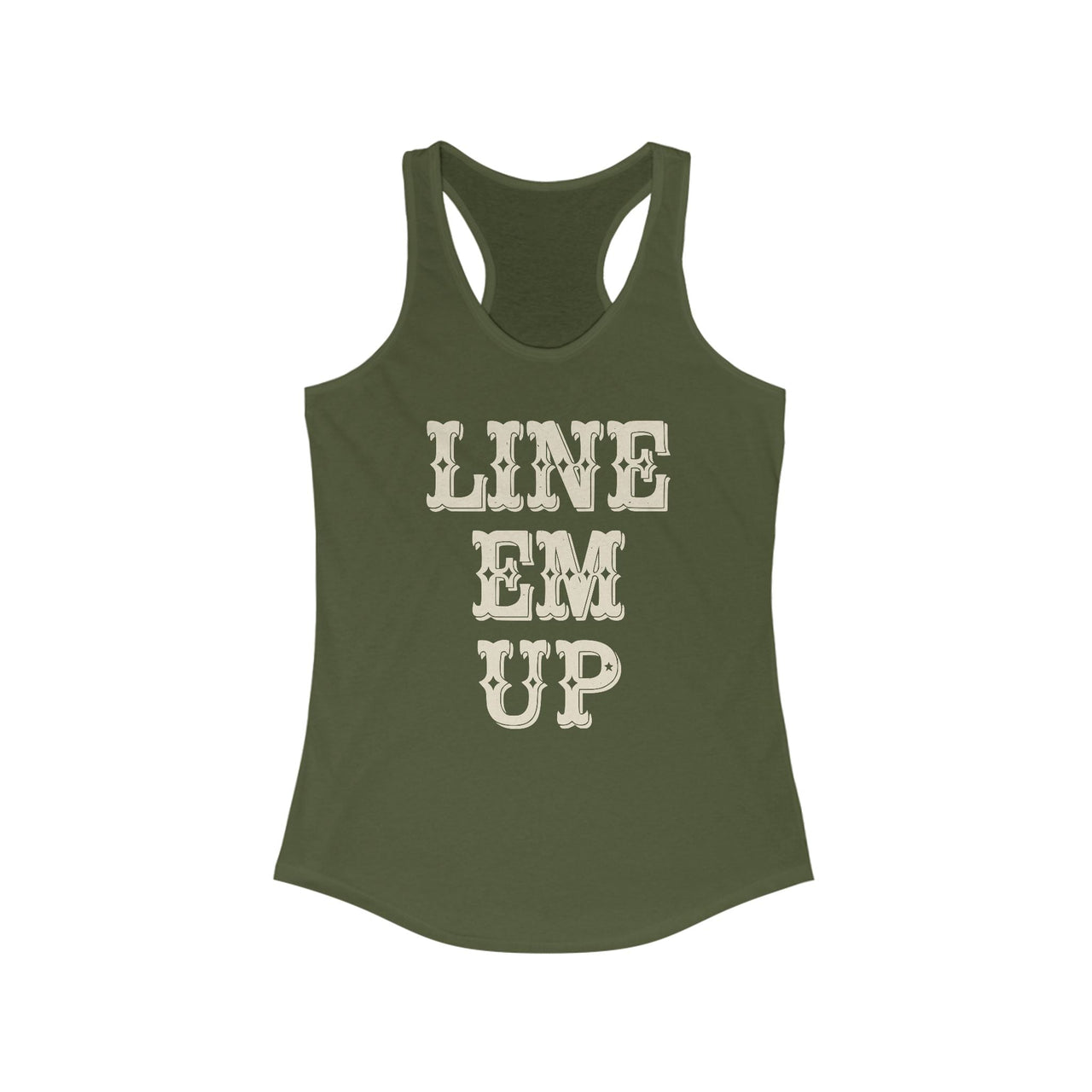 Wallen Line Em Up Racerback Tank - Sunlit Funlit Country Music Tees