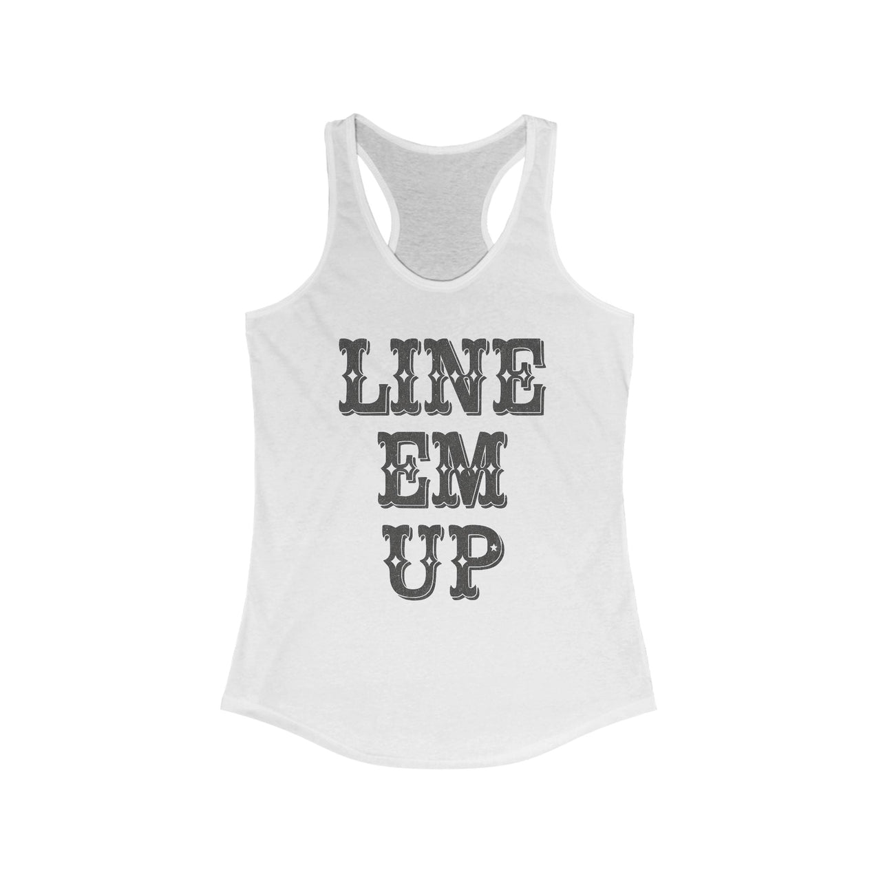 Wallen Line Em Up Racerback Tank - Sunlit Funlit Country Music Tees