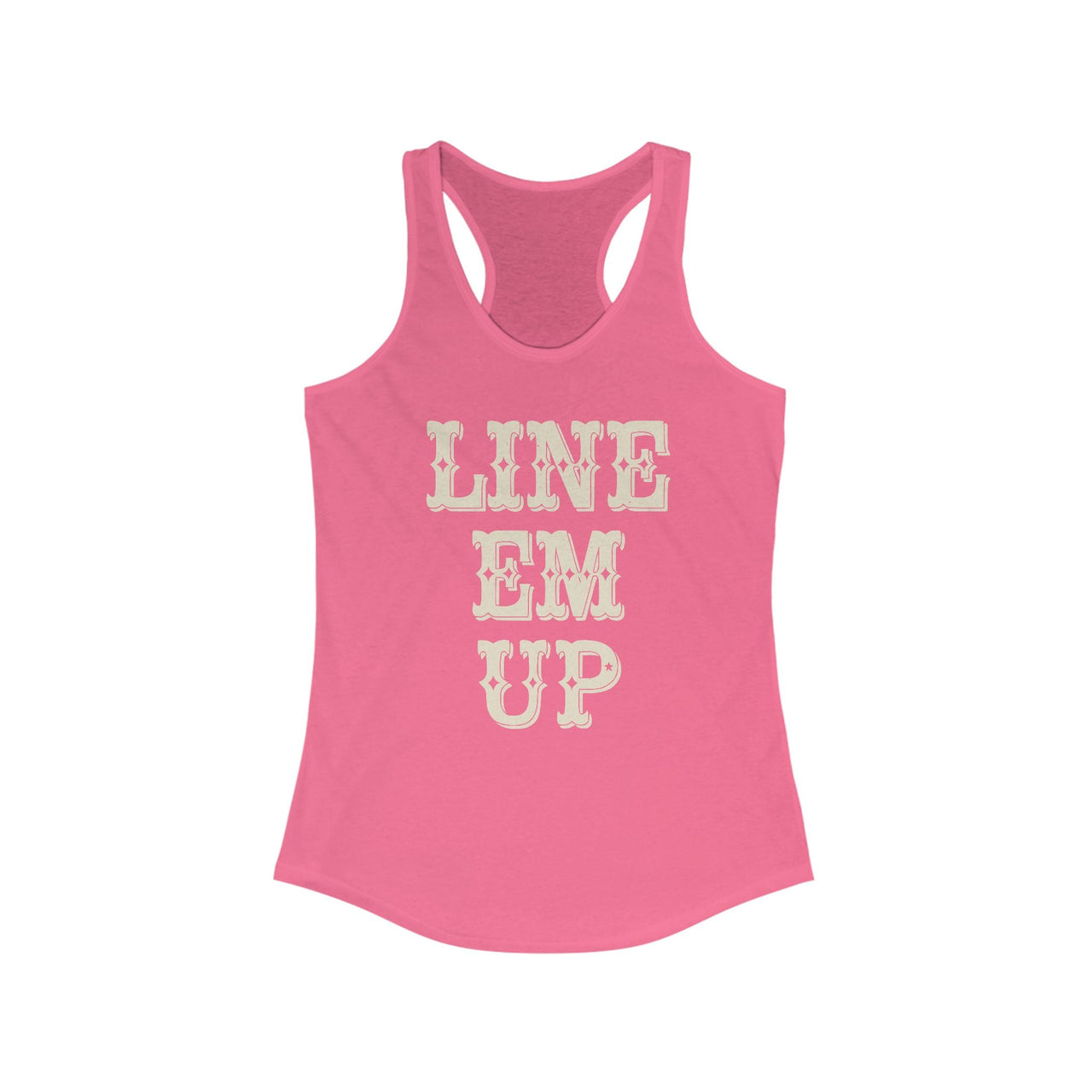 Wallen Line Em Up Racerback Tank - Sunlit Funlit Country Music Tees