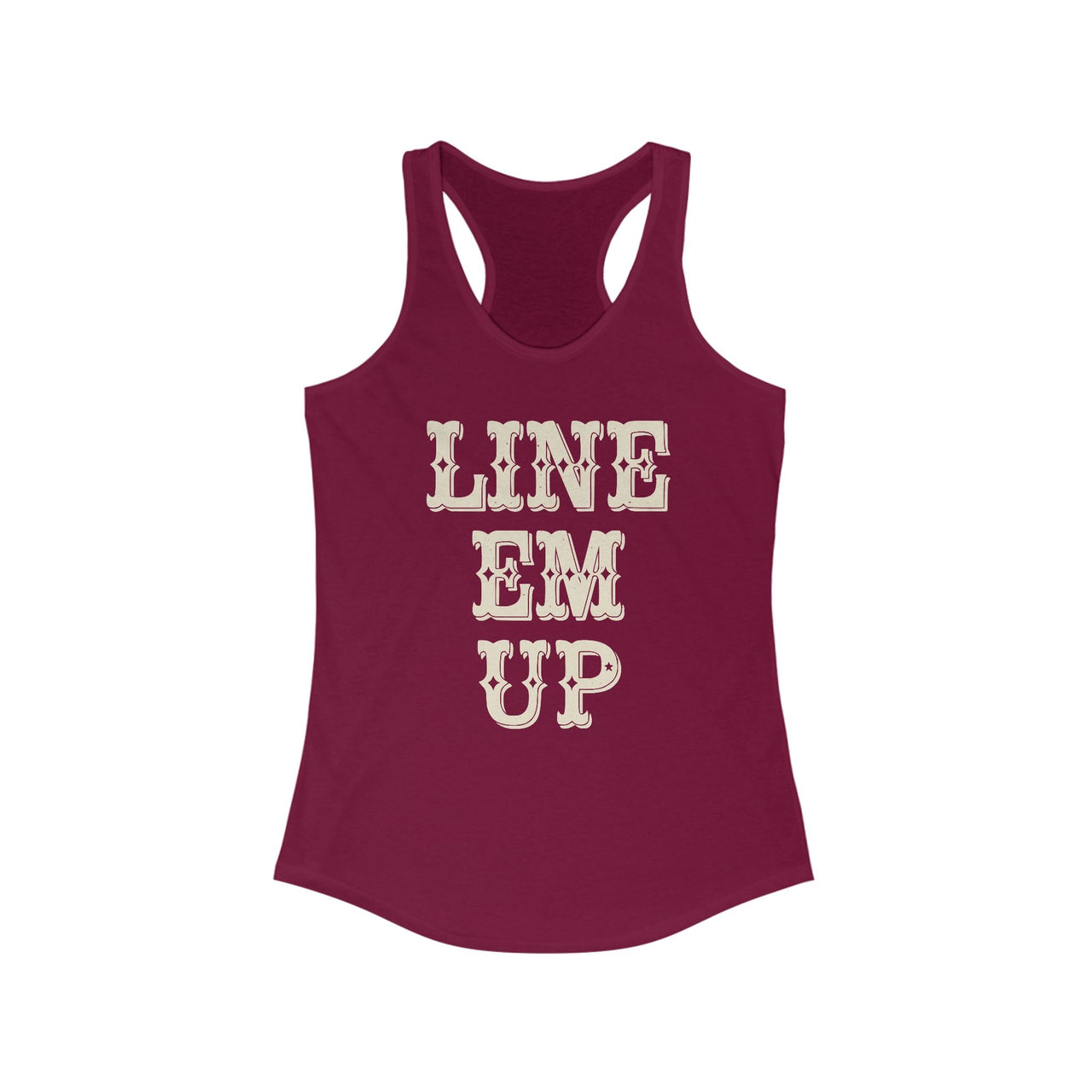 Wallen Line Em Up Racerback Tank - Sunlit Funlit Country Music Tees