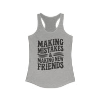 Thumbnail for Wallen Making Mistakes Racerback Tank - Sunlit Funlit Country Music Tees
