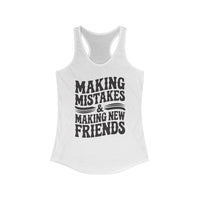 Thumbnail for Wallen Making Mistakes Racerback Tank - Sunlit Funlit Country Music Tees