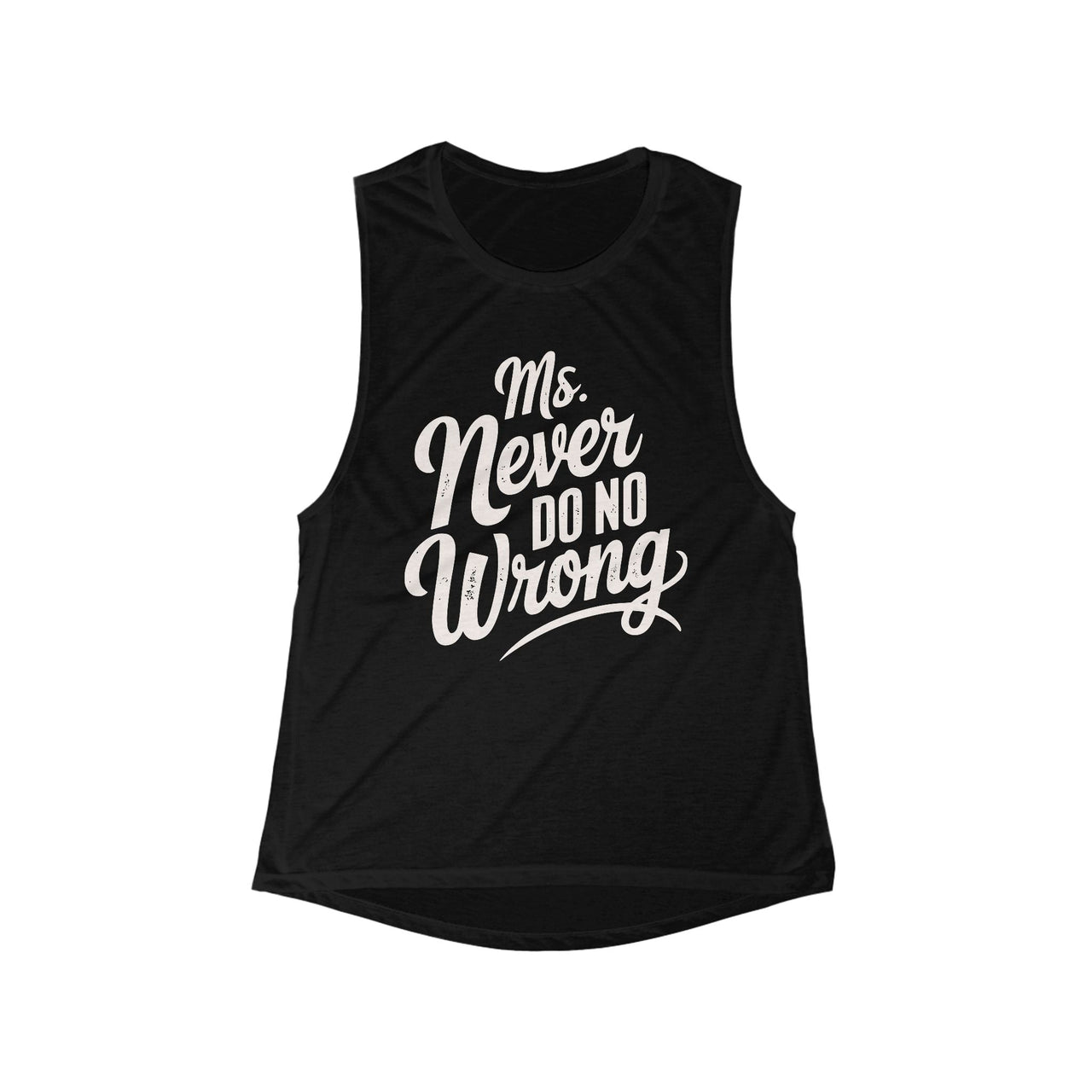 Wallen Ms Never Do No Wrong Muscle Tank - Sunlit Funlit Country Music Tees