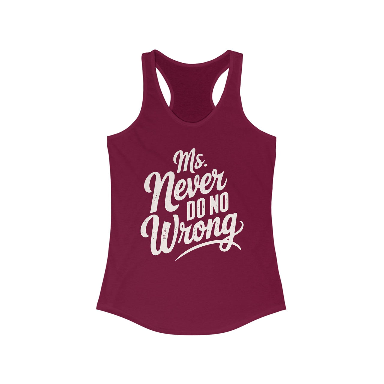 Wallen Ms Never Do No Wrong Racerback Tank - Sunlit Funlit Country Music Tees