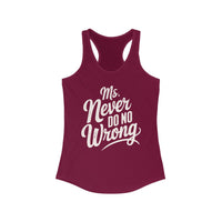 Thumbnail for Wallen Ms Never Do No Wrong Racerback Tank - Sunlit Funlit Country Music Tees