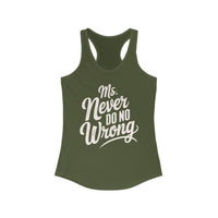 Thumbnail for Wallen Ms Never Do No Wrong Racerback Tank - Sunlit Funlit Country Music Tees