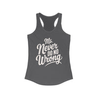 Thumbnail for Wallen Ms Never Do No Wrong Racerback Tank - Sunlit Funlit Country Music Tees
