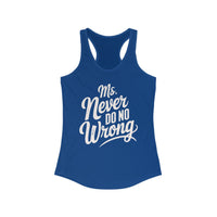 Thumbnail for Wallen Ms Never Do No Wrong Racerback Tank - Sunlit Funlit Country Music Tees