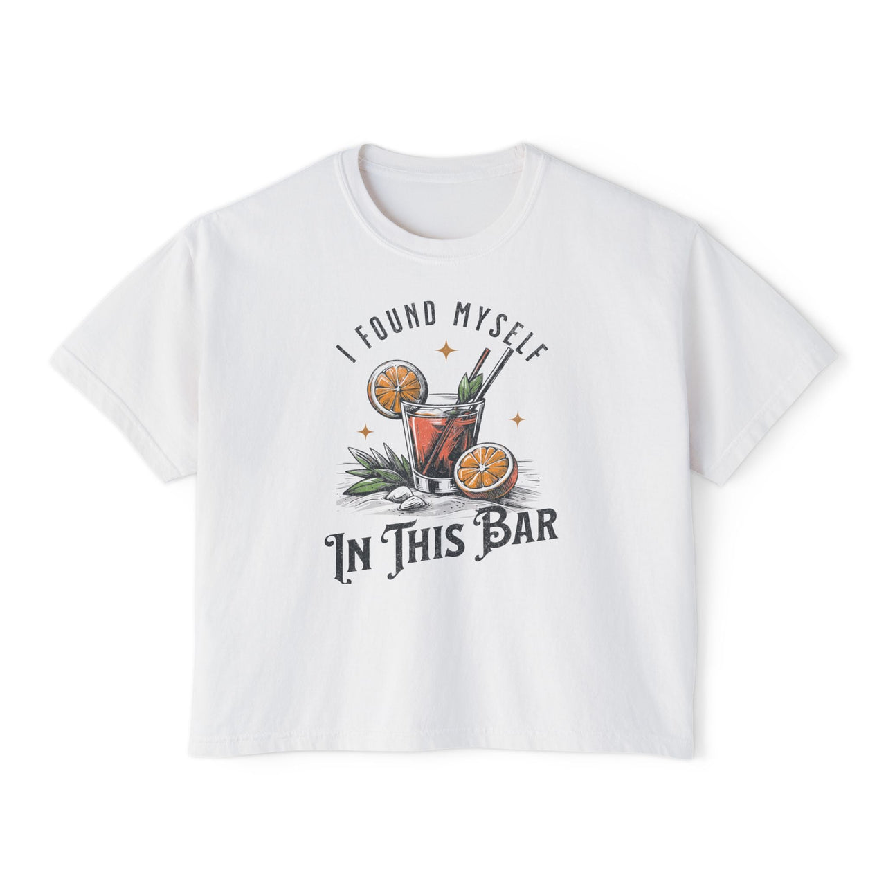 Wallen This Bar Cocktail Boxy Tee - Sunlit Funlit Country Music Tees