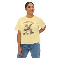 Thumbnail for Wallen This Bar Cocktail Boxy Tee - Sunlit Funlit Country Music Tees