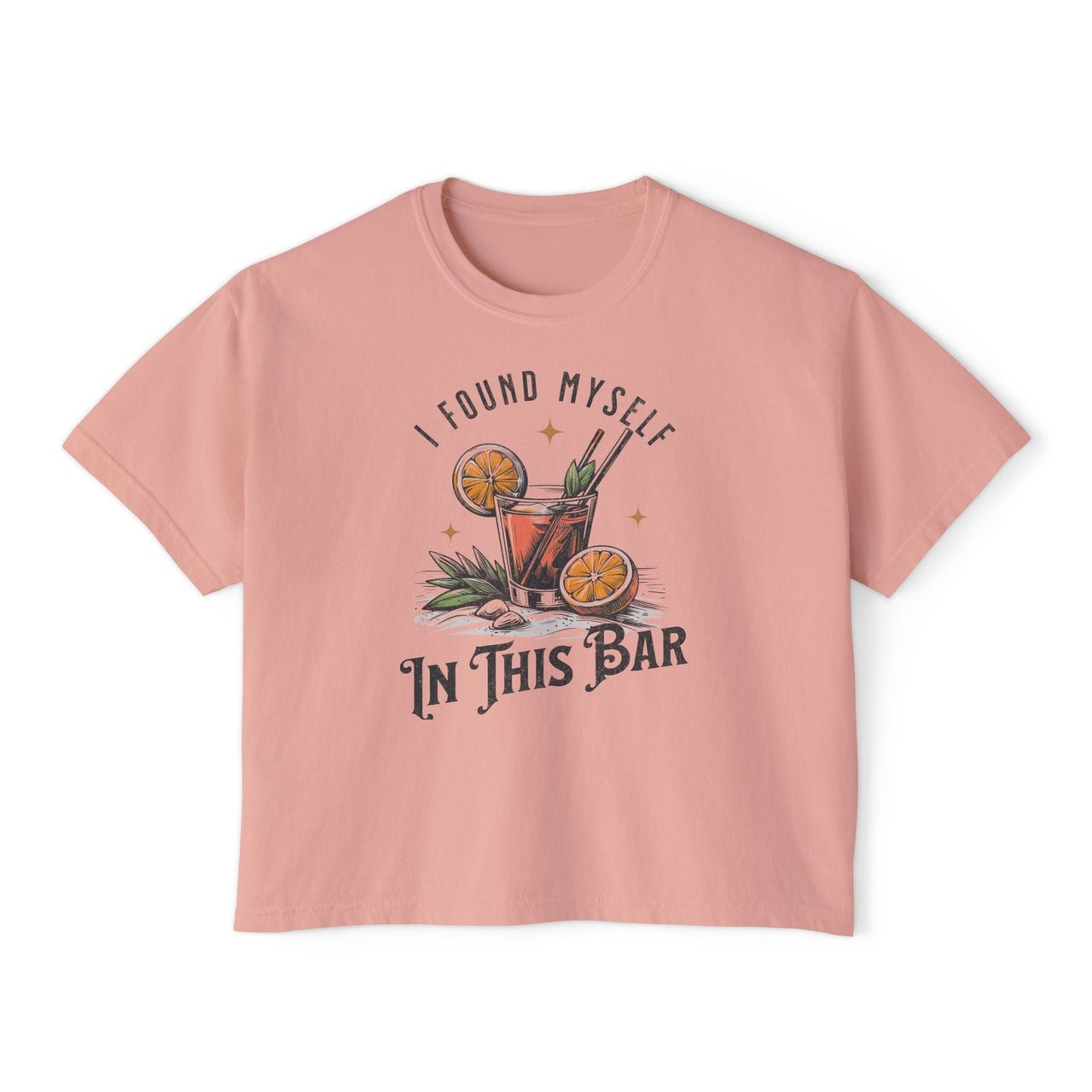 Wallen This Bar Cocktail Boxy Tee - Sunlit Funlit Country Music Tees