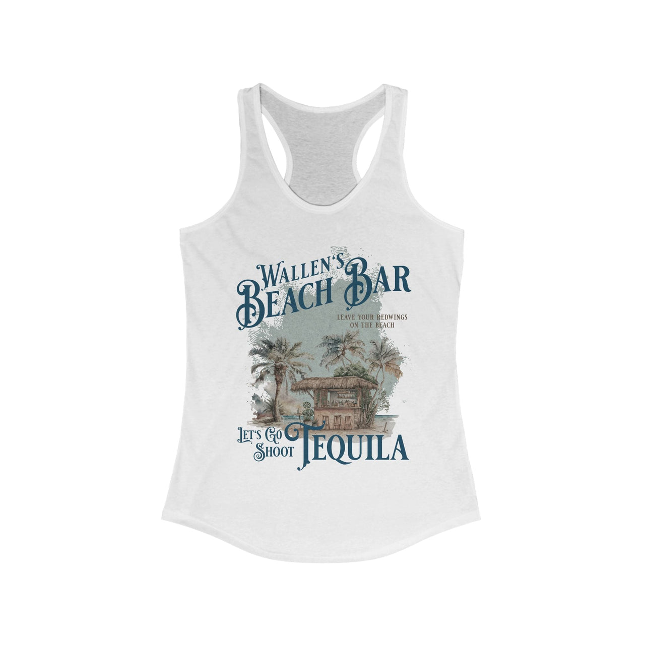 Wallen's Beach Bar Racerback Tank - Sunlit Funlit Country Music Tees