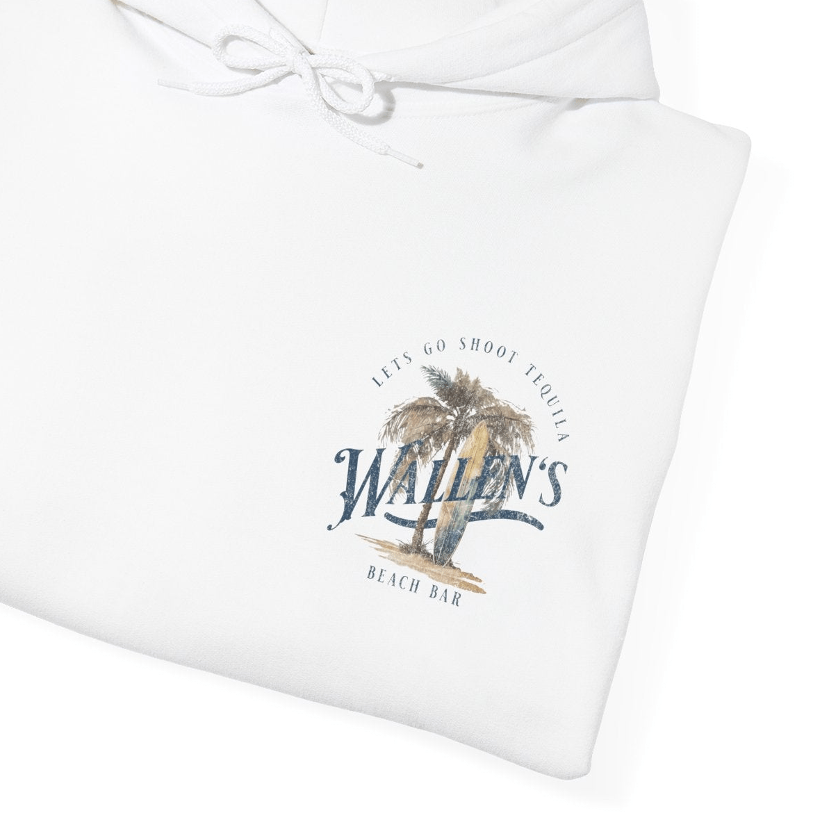 Wallen's Beach Bar Retro Beach Hoodie - Sunlit Funlit | Graphic Tees for Country Concert Addicts