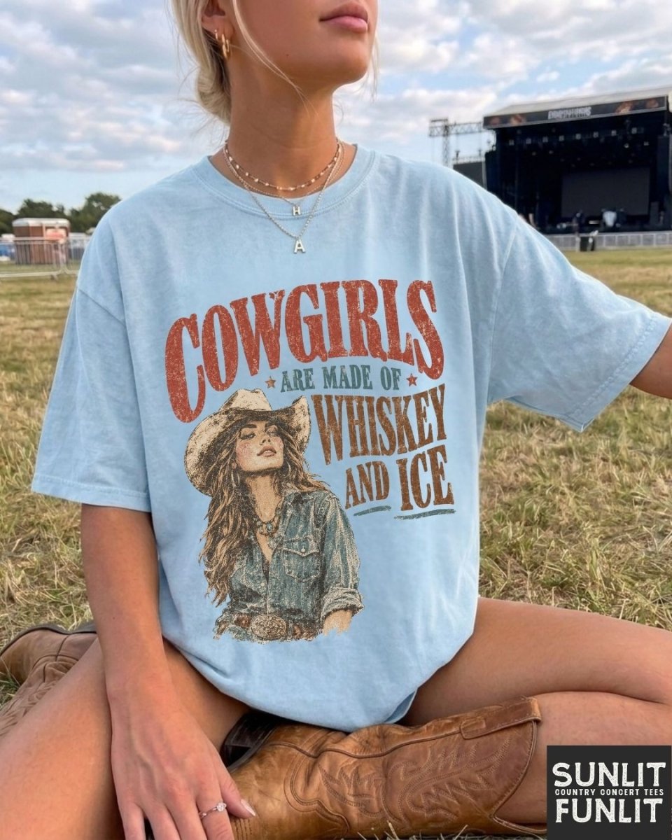Whiskey and Ice Cowgirls Tee