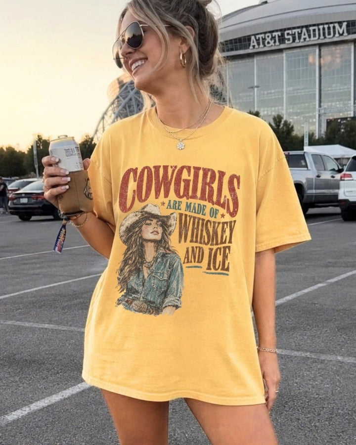 Whiskey and Ice Cowgirls Tee