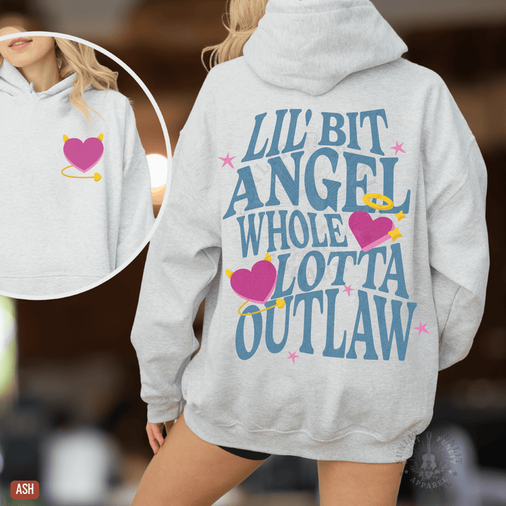 Whole Lotta Outlaw Country Fan Hoodie - Sunlit Funlit | Graphic Tees for Country Concert Addicts