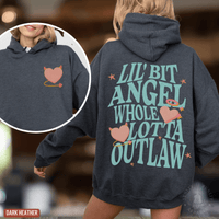 Thumbnail for Whole Lotta Outlaw Country Fan Hoodie - Sunlit Funlit | Graphic Tees for Country Concert Addicts