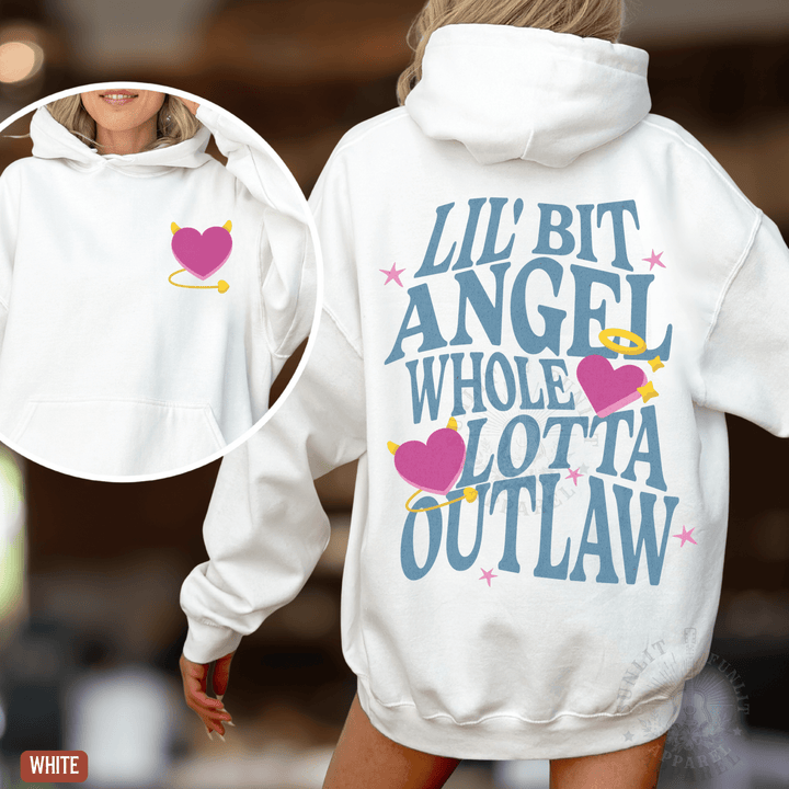 Whole Lotta Outlaw Country Fan Hoodie - Sunlit Funlit | Graphic Tees for Country Concert Addicts