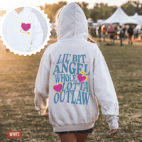 Thumbnail for Whole Lotta Outlaw Country Fan Youth Hoodie - Sunlit Funlit | Graphic Tees for Country Concert Addicts