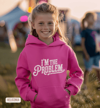 Thumbnail for Youth I'm The Problem Country Fan Hoodie - Sunlit Funlit | Graphic Tees for Country Concert Addicts