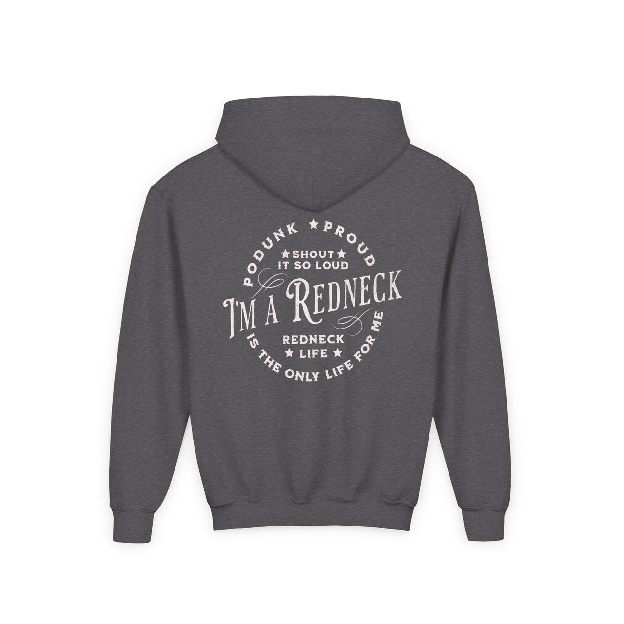 Youth Redneck Life Country Concert Hoodie - Sunlit Funlit | Graphic Tees for Country Concert Addicts