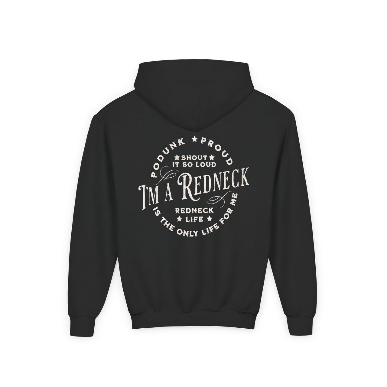 Youth Redneck Life Country Concert Hoodie - Sunlit Funlit | Graphic Tees for Country Concert Addicts