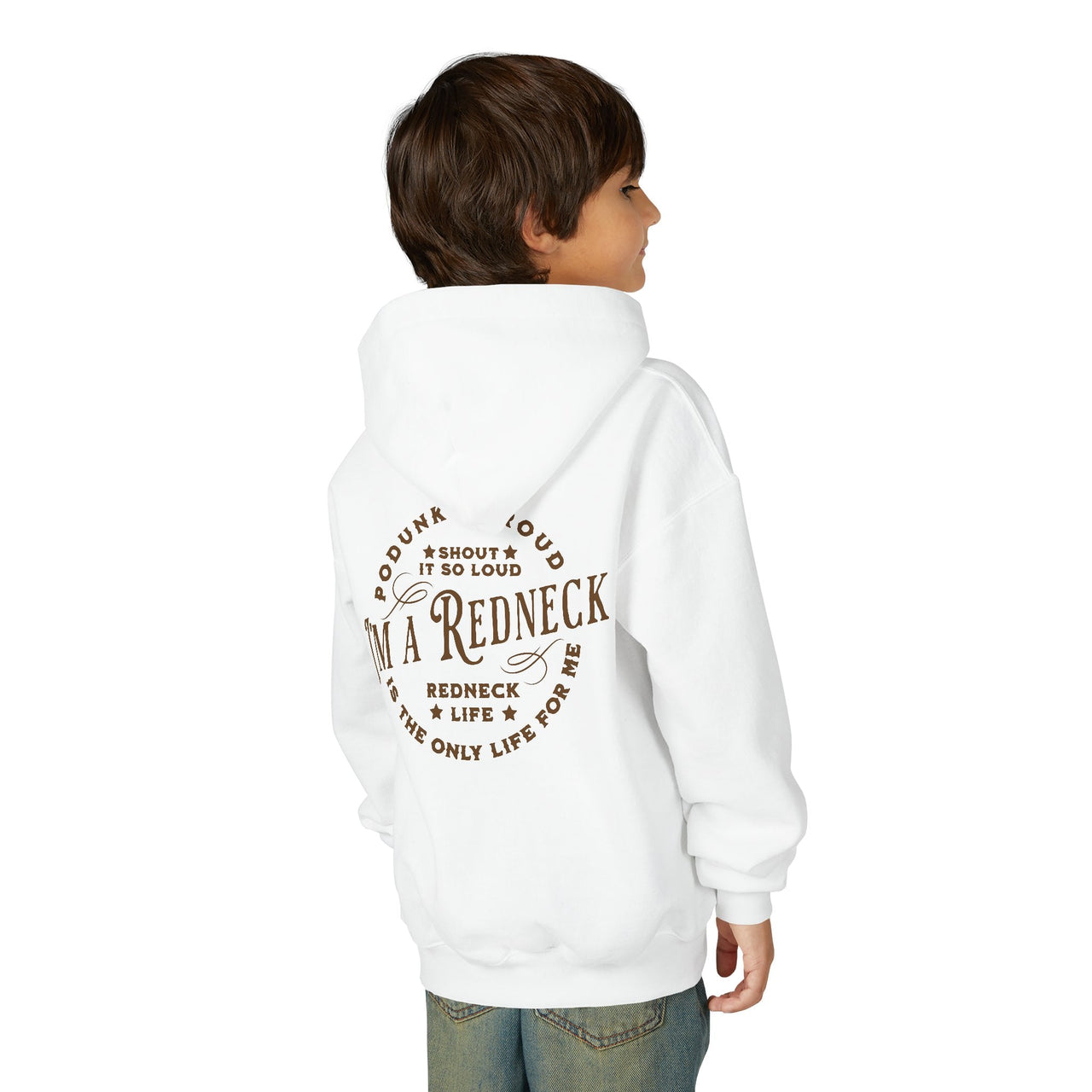 Youth Redneck Life Country Concert Hoodie - Sunlit Funlit | Graphic Tees for Country Concert Addicts