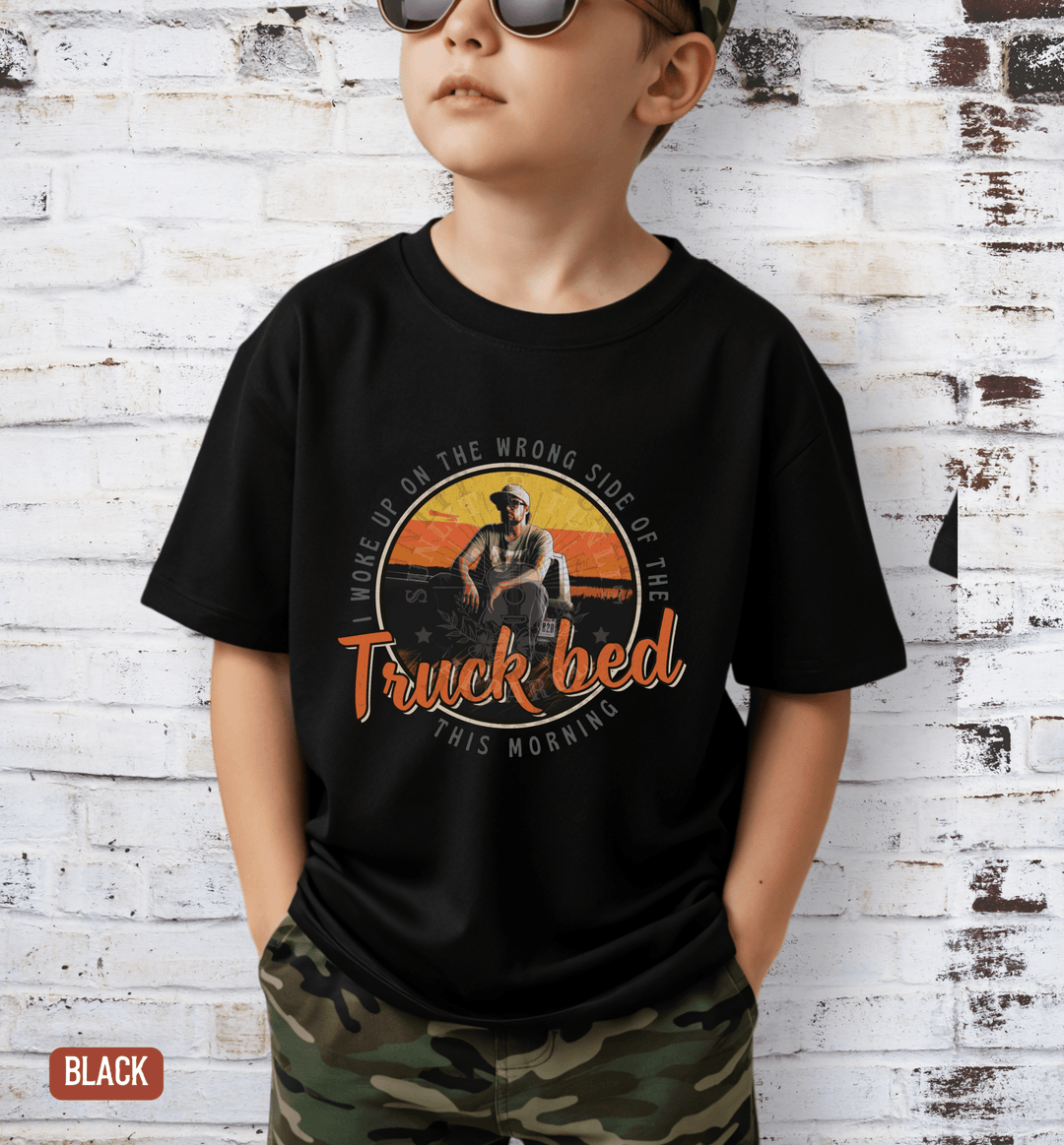 Youth Truck Bed Country Concert Tee - Sunlit Funlit | Graphic Tees for Country Concert Addicts