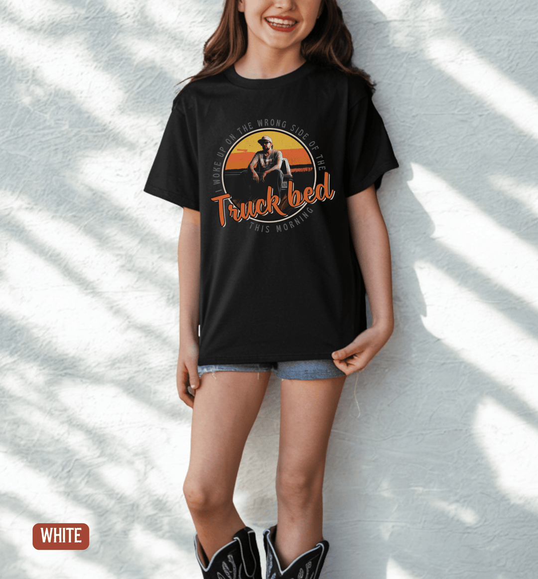 Youth Truck Bed Country Concert Tee - Sunlit Funlit | Graphic Tees for Country Concert Addicts