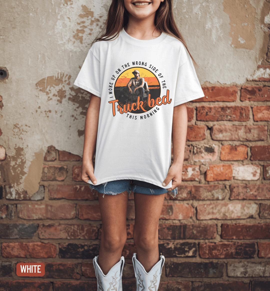 Youth Truck Bed Country Concert Tee - Sunlit Funlit | Graphic Tees for Country Concert Addicts