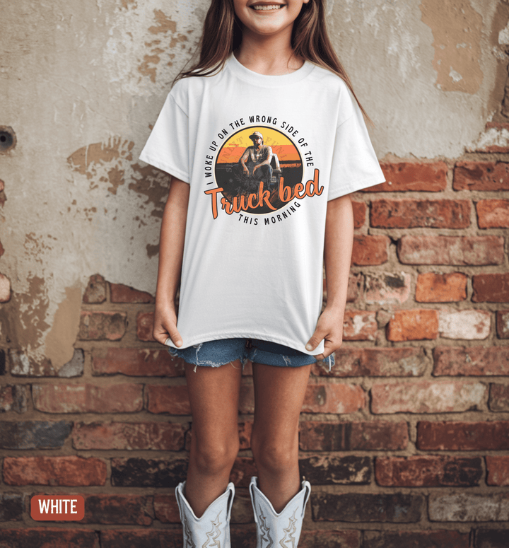 Youth Truck Bed Country Concert Tee - Sunlit Funlit | Graphic Tees for Country Concert Addicts