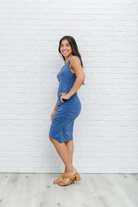 Thumbnail for Blue Wrap Dress